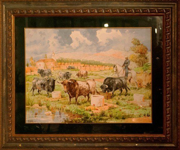 TOROS EN EL ABREVADERO